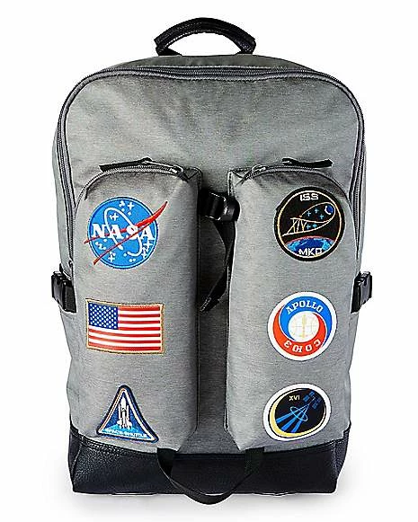 Discount ⌛ NASA Patches Built-Up 🎒 Backpack 🎁