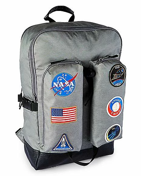 Discount ⌛ NASA Patches Built-Up 🎒 Backpack 🎁 - Image 2