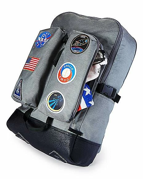 Discount ⌛ NASA Patches Built-Up 🎒 Backpack 🎁 - Image 4
