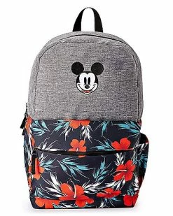 Deals ⌛ Floral Mickey Mouse 🎒 Backpack – Disney ✔️