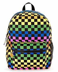 Best Pirce 🧨 Rainbow Checkered 🎒 Backpack 🔥