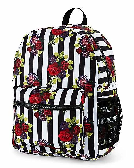 Top 10 β€οΈ Roses Striped π Backpack π - Image 3