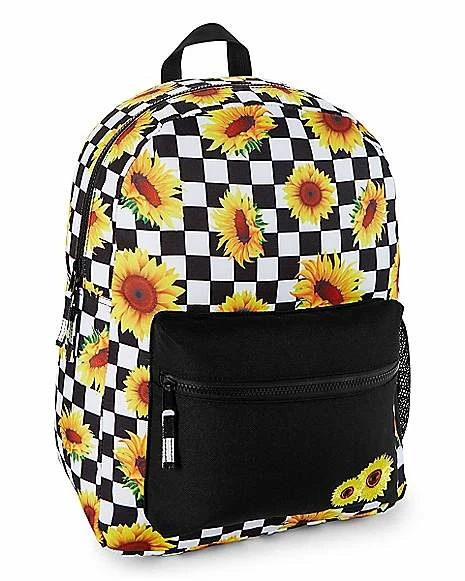Best reviews of π Checkered Sunflower π Backpack β - Image 3