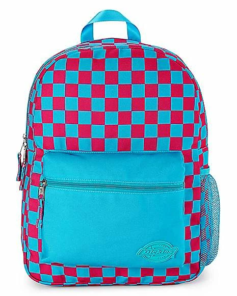 Budget โจ Pink and Blue Checkered ๐ Backpack - Dickies ๐