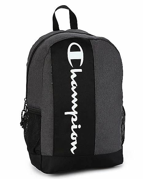 Cheapest π Black and Gray Vertical Logo π Backpack - Champion π - Image 2