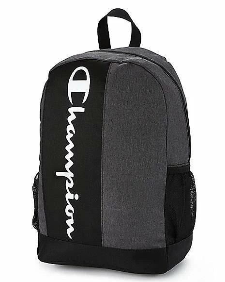 Cheapest π Black and Gray Vertical Logo π Backpack - Champion π - Image 3