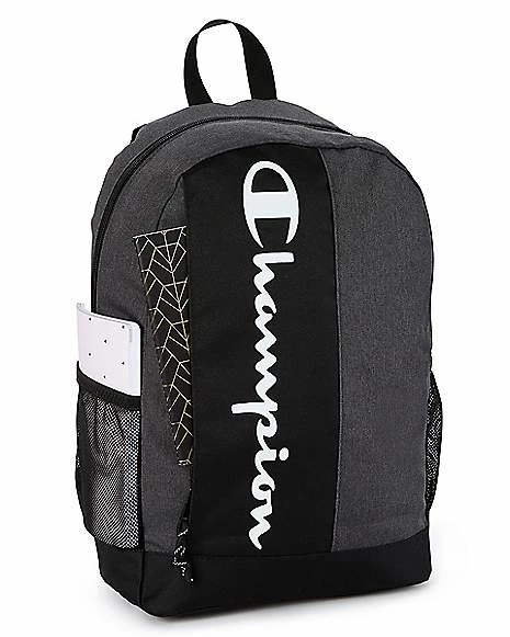 Cheapest π Black and Gray Vertical Logo π Backpack - Champion π - Image 5