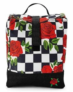Promo 🎁 Checkered Rose Lunch Box 🌟