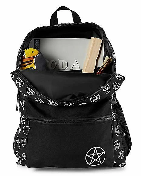 Discount ✨ Black Pentagram 🎒 Backpack 🔔 - Image 4