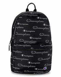 Budget 🤩 Champion Logo Print 🎒 Backpack 🎉
