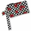 Outlet 🤩 Checkered Rose Wristlet ⭐