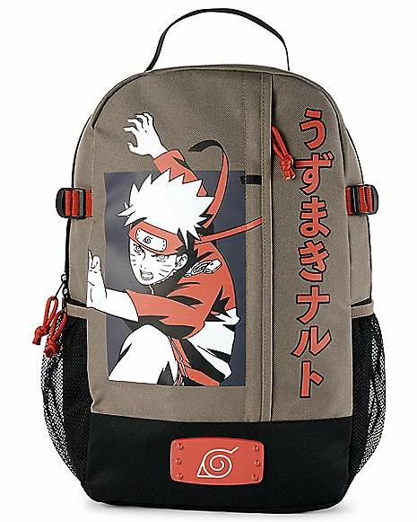 Budget 🎉 Leaf Village Badge Built-Up 🎒 Backpack - Naruto Shippuden 👏
