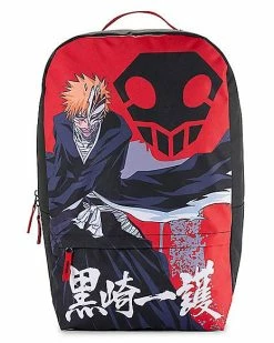 Best Pirce 👏 Black and Red Ichigo Sublimated 🎒 Backpack - Bleach ⌛