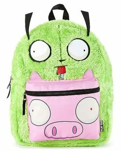 Promo ✔️ Gir Pig Reversible 🎒 Backpack - Invader Zim 👏