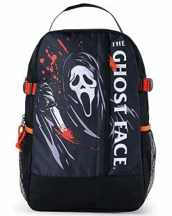 Coupon ⌛ Black Ghost Face Logo 🎒 Backpack 👏