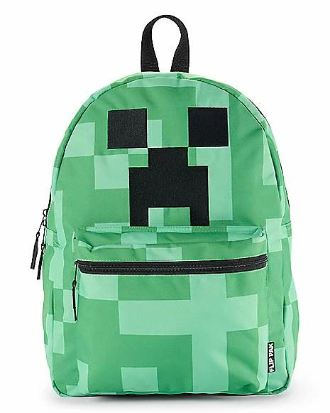 Brand new 😀 Creeper Reversible 🎒 Backpack - Minecraft ❤️ - Image 2