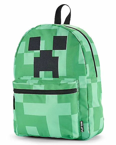 Brand new 😀 Creeper Reversible 🎒 Backpack - Minecraft ❤️ - Image 4