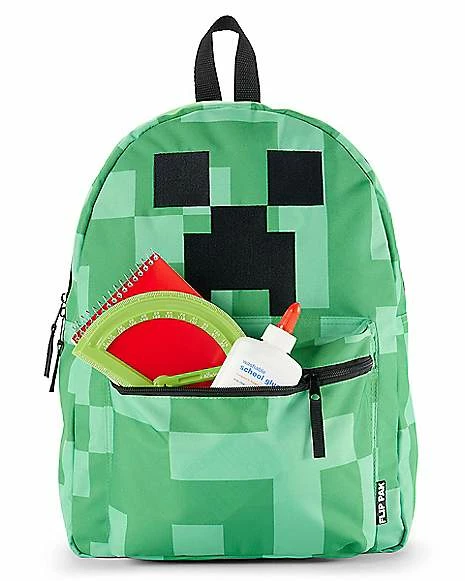 Brand new 😀 Creeper Reversible 🎒 Backpack - Minecraft ❤️ - Image 6