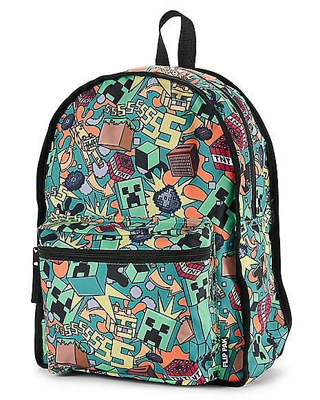 Brand new 😀 Creeper Reversible 🎒 Backpack - Minecraft ❤️ - Image 9
