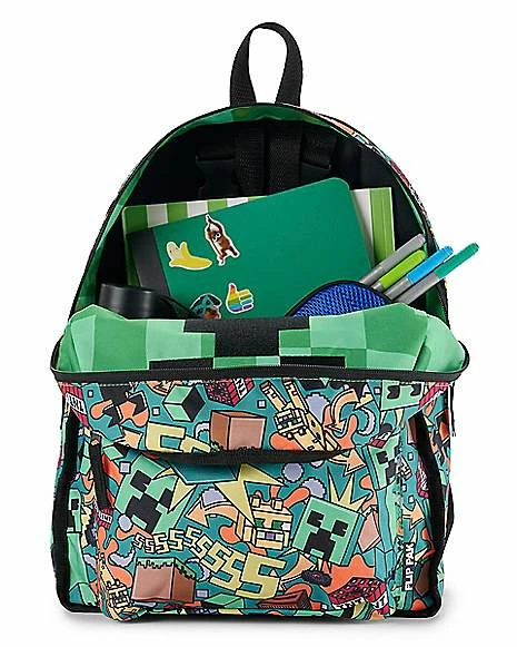 Brand new 😀 Creeper Reversible 🎒 Backpack - Minecraft ❤️ - Image 12