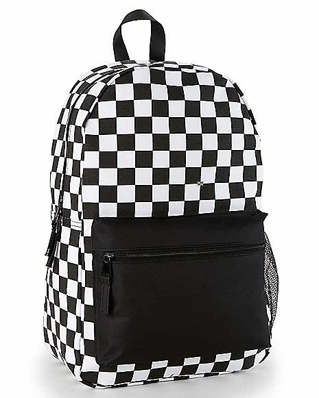 Coupon ๐ Black and White Checkered ๐ Backpack ๐ - Image 2
