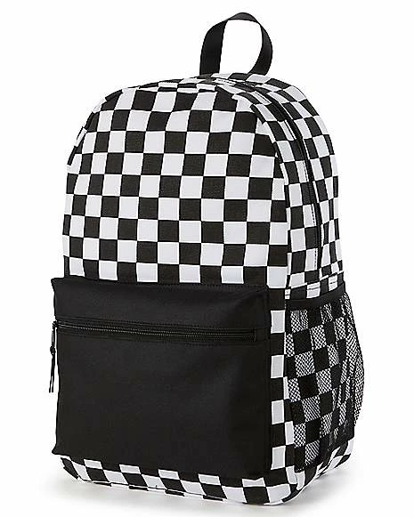 Coupon ๐ Black and White Checkered ๐ Backpack ๐ - Image 3