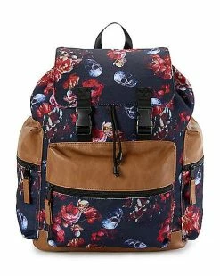 Budget 😉 Skull Floral Rucksack 🎒 Backpack 👏