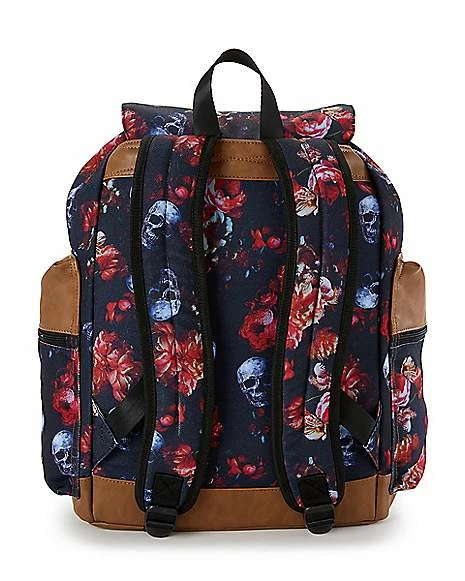 Budget 😉 Skull Floral Rucksack 🎒 Backpack 👏 - Image 6