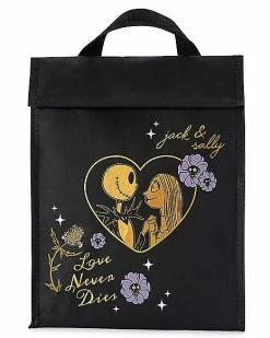 Cheap 👍 Jack and Sally Love Never Dies Rolltop Lunch Box - The Nightmare Before 🔔 Christmas 🧨