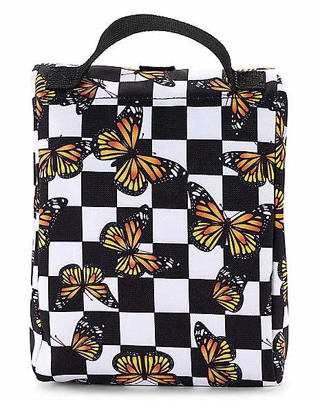 Best deal β€οΈ Checkered Butterfly Roll Top Lunch Box π - Image 4