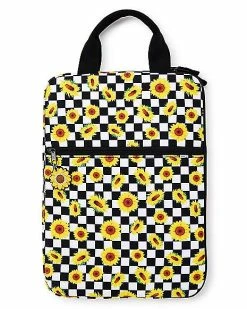Cheapest 🥰 Sunflower Checkered Laptop Sleeve 🤩