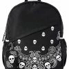 Outlet ❤️ Skull Paisley Print 🎒 Backpack 🎁