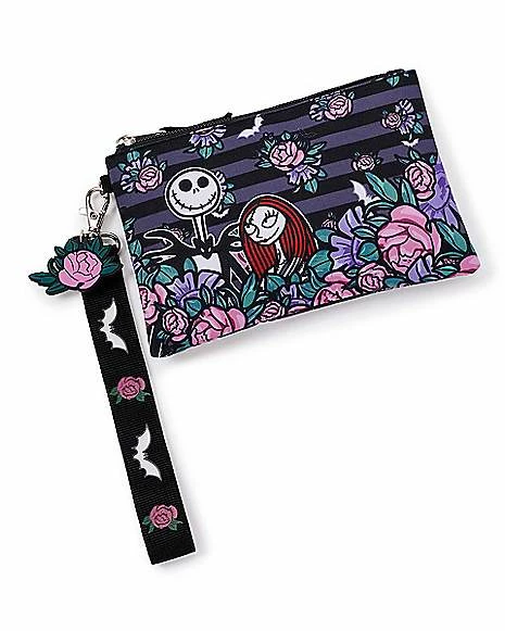 Top 10 ๐ Jack Skellington and Sally Flowers Wristlet - The Nightmare Before ๐ Christmas ๐คฉ