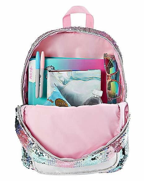Budget 🛒 Pastel Magic Sequin 🎒 Backpack 😉 - Image 6