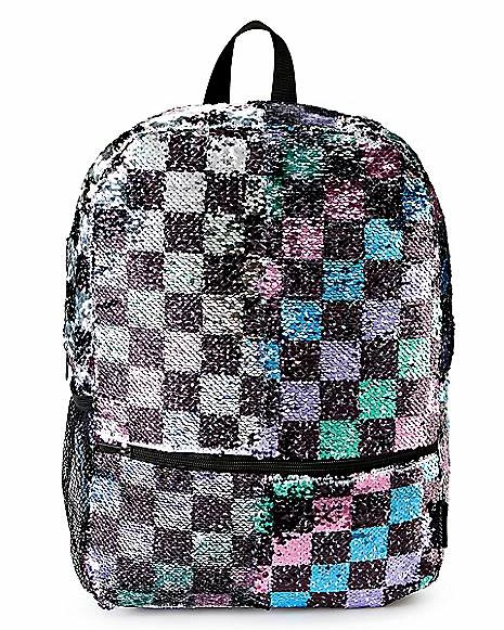 Buy π Checkered Magic Sequin π Backpack π