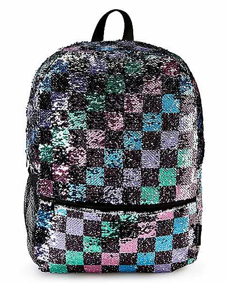 Buy π Checkered Magic Sequin π Backpack π - Image 2
