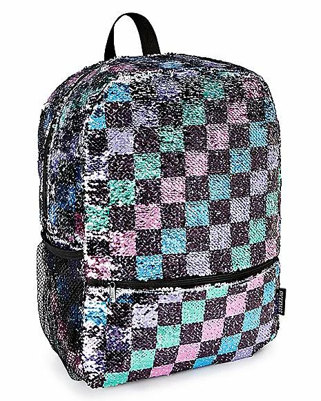 Buy π Checkered Magic Sequin π Backpack π - Image 3