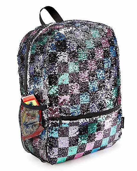 Buy π Checkered Magic Sequin π Backpack π - Image 5