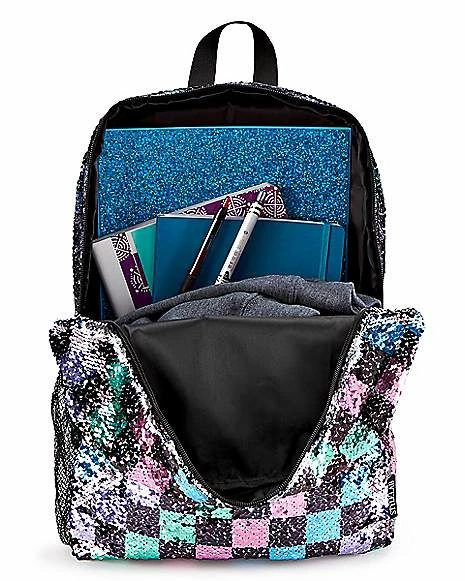 Buy π Checkered Magic Sequin π Backpack π - Image 6