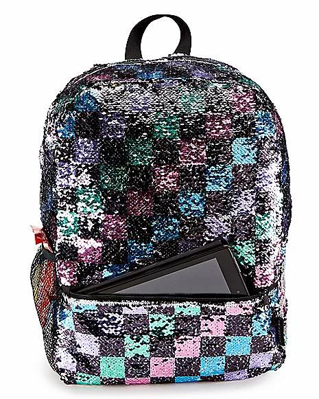 Buy π Checkered Magic Sequin π Backpack π - Image 8