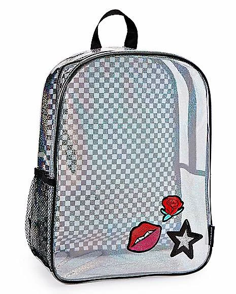Flash Sale ๐ Checkered Glitter Clear ๐ Backpack ๐ - Image 2