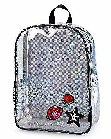 Flash Sale ๐ Checkered Glitter Clear ๐ Backpack ๐ - Image 3